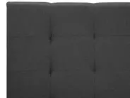 Wasserbett Stoff LA ROCHELLE 180 x 200 cm Dunkelgrau_844900