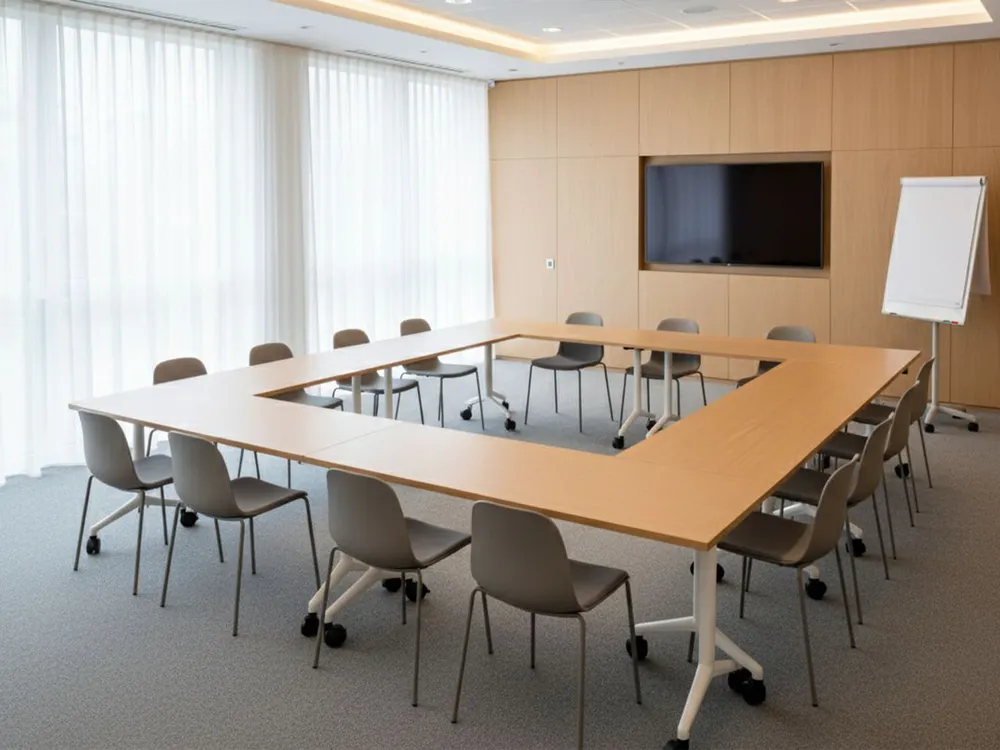 Zusammenklappbarer Schreibtisch CAVI 160 cm 60 cm Braun_1030843
