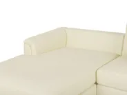 Ecksofa 4-Sitzer OSLO Echtleder Hellbeige rechtsseitig_769127