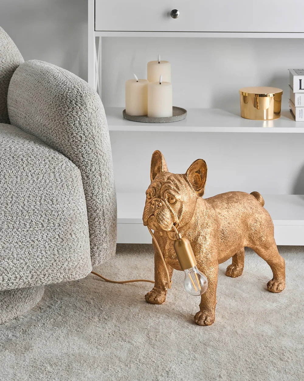 Tischlampe Hund BAXTER Gold_1066513