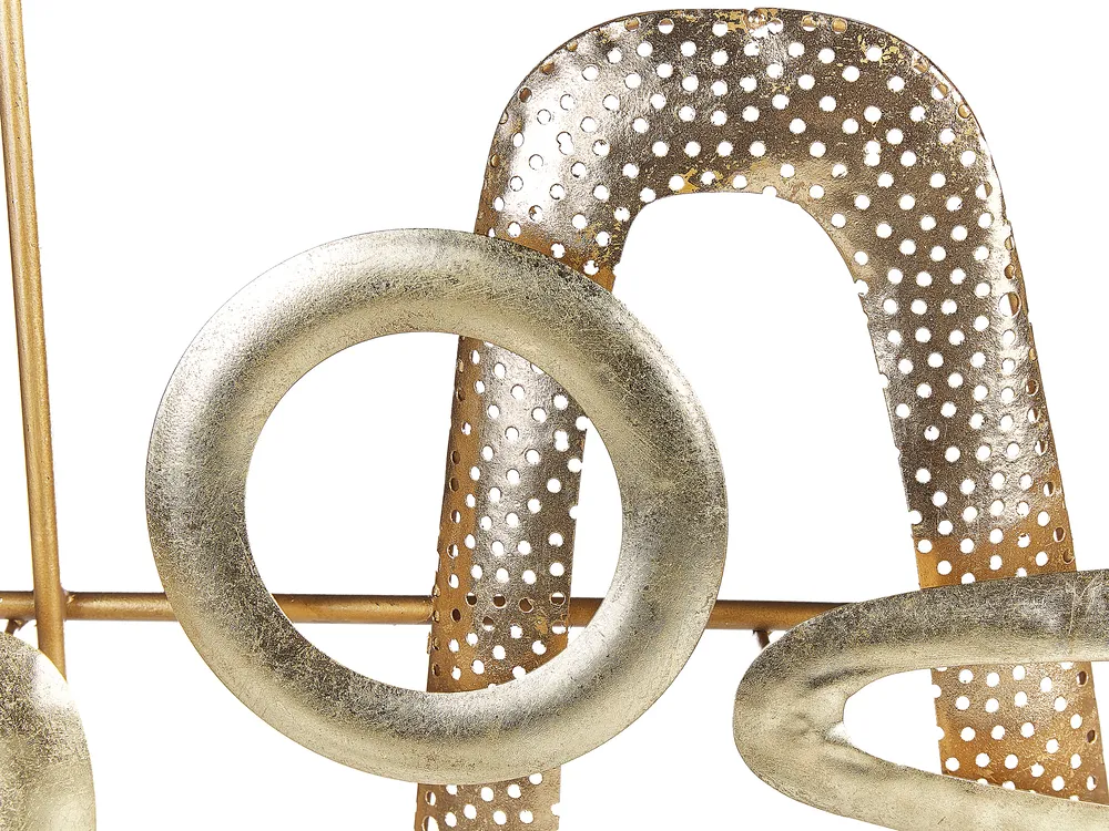 Wandobjekt MANGANESE Metall 50 cm Gold_843758