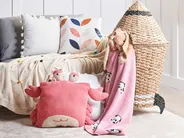 Dekokissen 2er Set JARGALLI 35 x 35 cm Baumwolle Krabbe Rosa_941460