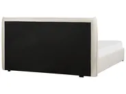 Bett mit Stauraum LAVAUR Bouclé Cremeweiß 160 x 200 cm_913350