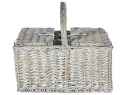 Picknickkorb GROSEILLE Geflecht Grau_964214