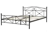 Lit avec sommier Métal RODEZ 140 x 200 cm Noir_765911