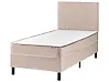 Boxspringbett Stoff COUNTESS 90 x 200 cm Beige