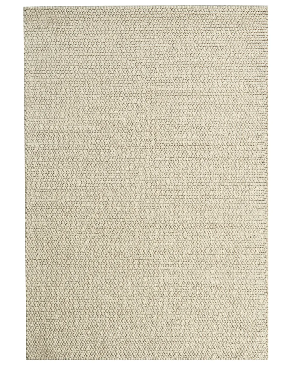 Teppich KORDEA Hellbeige 160 x 230 cm Wolle