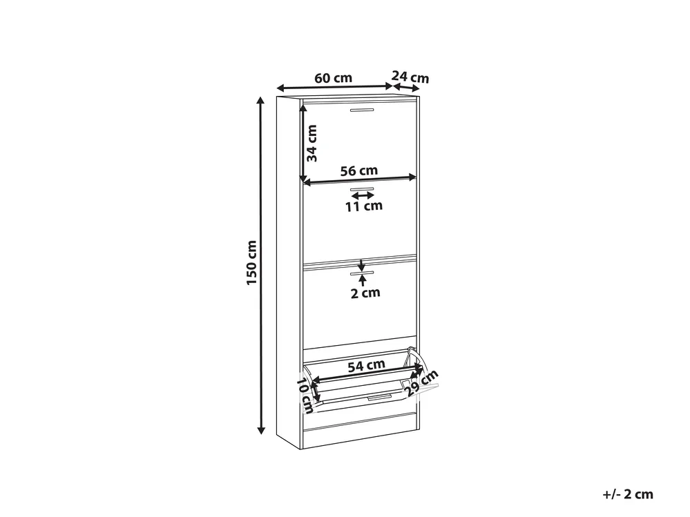 Schuhschrank BOWRAL Hellbraun_1007695