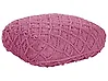 Pouf Makramee BERRECHID Baumwolle Rosa