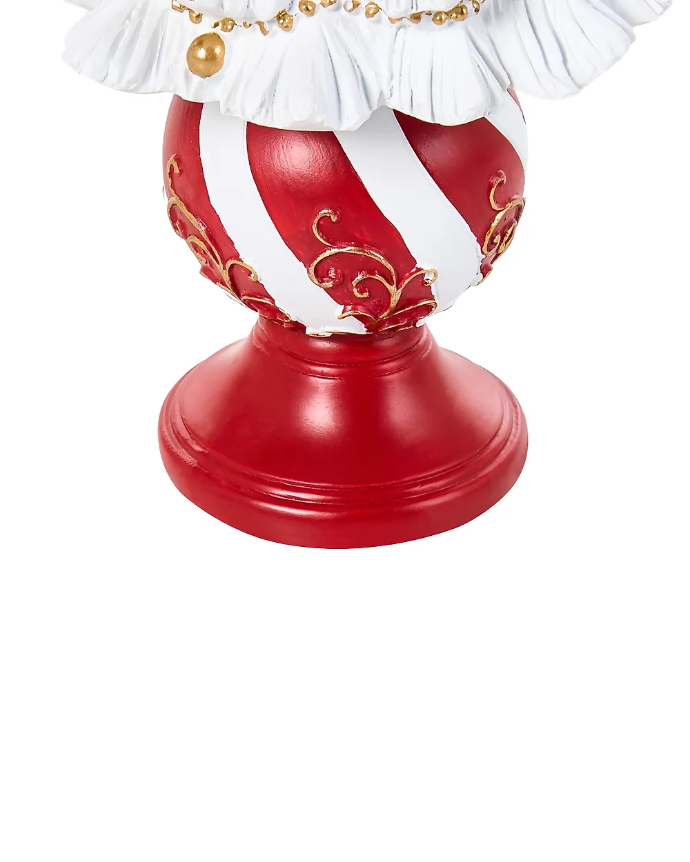 Set van 3 kerstdecoraties HITIS 32/32/40 cm Kerstboom Rood/wit_1175566