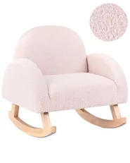 Kinderschaukelstuhl HUG Bouclé Pastellrosa_989327