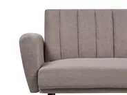 Schlafsofa 3-Sitzer VIMMERBY Stoff Hellbraun_900074