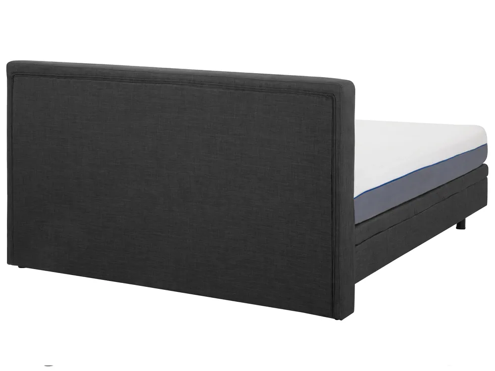 Adjustable Bed Fabric DUKE 160 x 200 cm (EU King Size) Dark Grey_797993