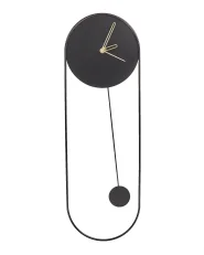 Wanduhr SALVAN 20 cm Metall Schwarz_941079