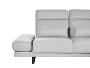 Ecksofa 4-Sitzer IKAST Stoff Hellgrau rechtsseitig_960060