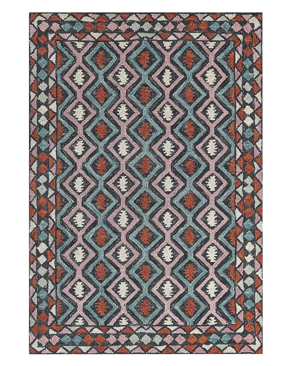 Teppich HAYMANA Bunt 140 x 200 cm Wolle