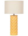 Tischlampe BALONNE Keramik Gelb