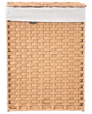 Laundry Basket with Lid MUCUBAJI Fabric Brown 83 L_1063816