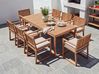 Gartenmöbel Set 8-Sitzer SASSARI PREMIUM inkl. Kissen zertifiziertes Akazienholz Hellbeige