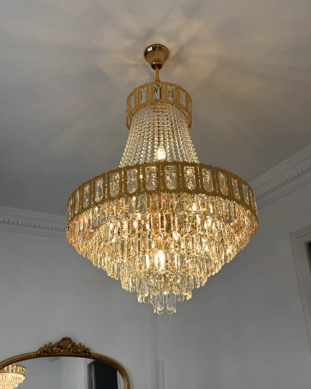 Kronleuchter MEKI Kristall Gold_1072295