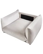 Sessel LUVOS Samtstoff Taupe_970294