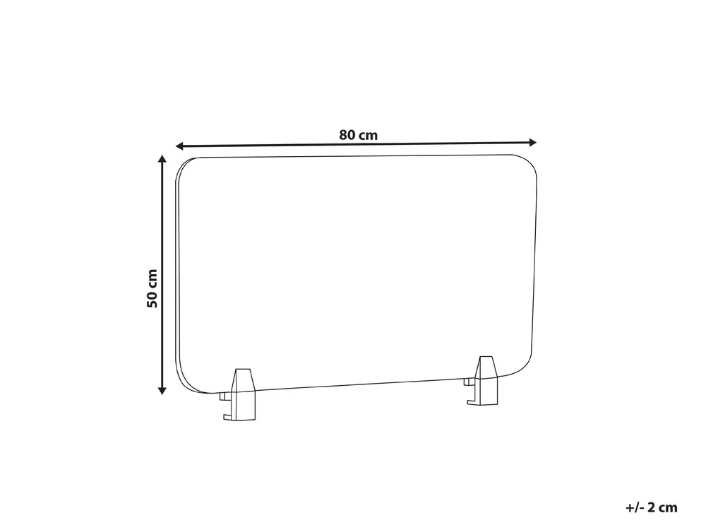 Desk Screen SPLIT 80 x 50 cm Off-White_1015218