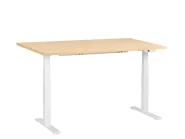 Electric Adjustable Standing Desk DESTINES 160 cm 72 cm Light Brown/ White_1000302