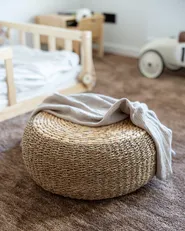 Pouffe BACKAN Water Hyacinth Beige_1051247