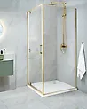 Duschkabine DARLI 80 x 80 x 185 cm Gold