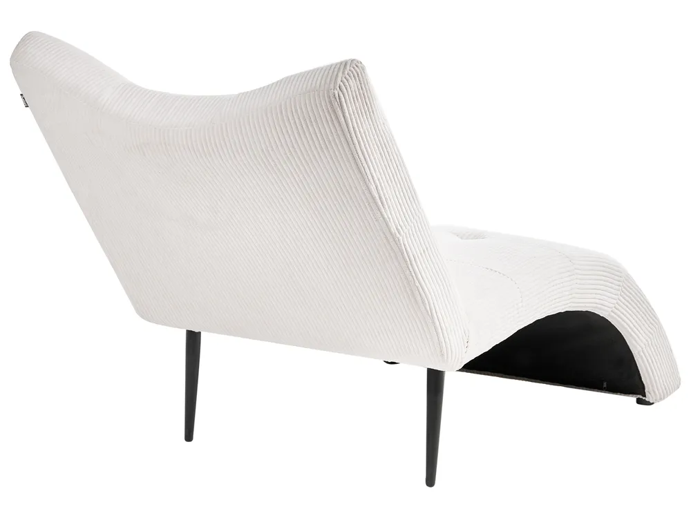 Chaiselongue QUILLY Cord Cremeweiß_1096015