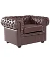 Sessel CHESTERFIELD Echtleder Braun