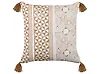 Throw Cushion MALUS 45 x 45 cm Cotton Light Brown Oriental Pattern