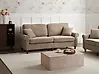 Sofa 3-Sitzer GINNERUP Stoff Braun