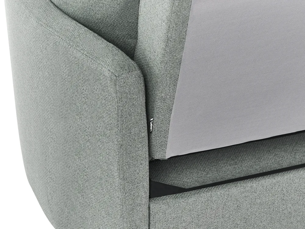 Sofa Bed 2 Seater HOVIN Fabric Green_962207