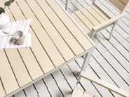 Gartentisch für 6 Personen COMO 150 cm 90 cm Beige_884144