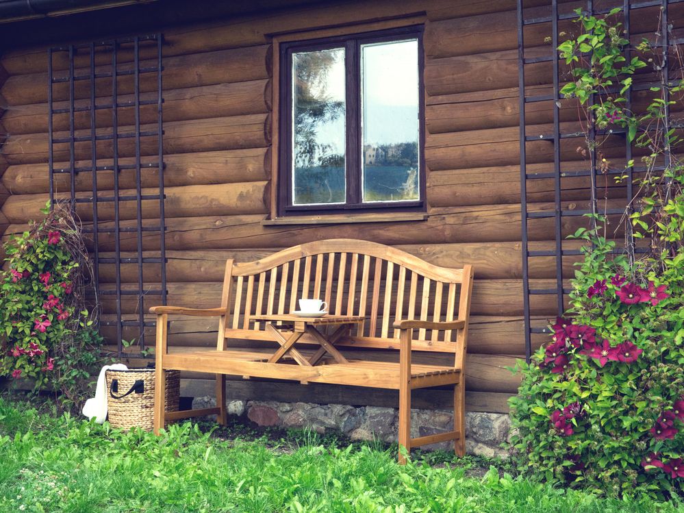 Gartenbank HILO 150 cm Akazienholz Braun