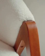Sessel SKEI Bouclé Weiß_951410