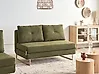 Schlafsofa 3-Sitzer JERSLEV Stoff Grün