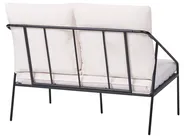 Lounge Set mit Tisch 4-Sitzer USTICA Metall Schwarz_1037380