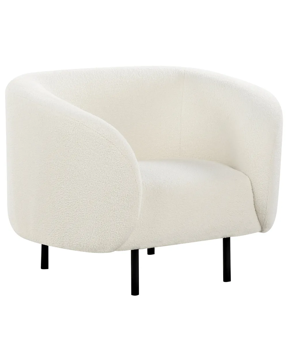 Sessel LOEN Bouclé Weiß_920368