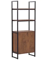 Shelving Unit TIFTON 158 cm Dark Brown_782422