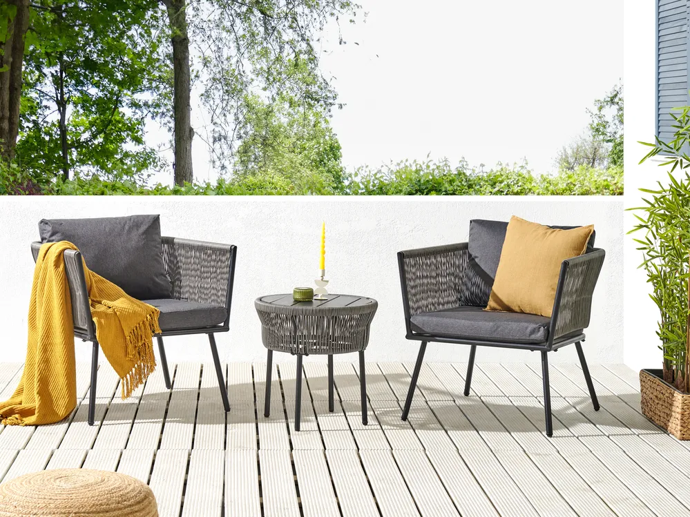 Outdoor Kissenbezug Set GARGANO Grau