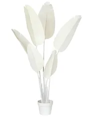 Kunstpflanze BANANA TREE 123 cm Weiß_993952