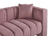 Rechtsseitige Chaiselongue LANNILS Stoff Rosa_942014