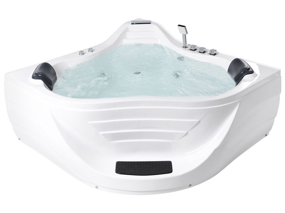 Corner Hot Tub CARTAGENA 2200 x 1600 mm White