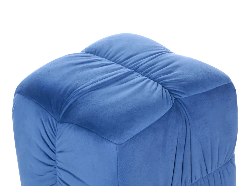 Pouf TURLEY Samtstoff Blau_1081795
