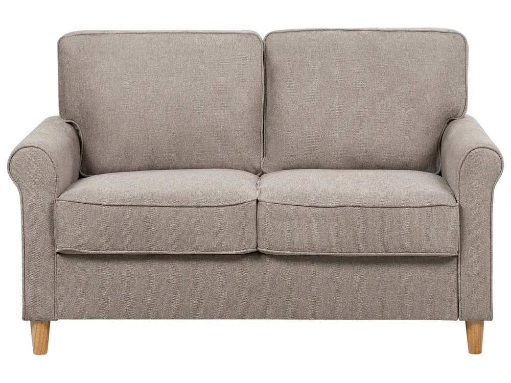 Sofa 2-Sitzer RONNEBY Stoff Hellbraun
