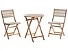 Bistro Set klappbar PROSSEDI Akazienholz Beige