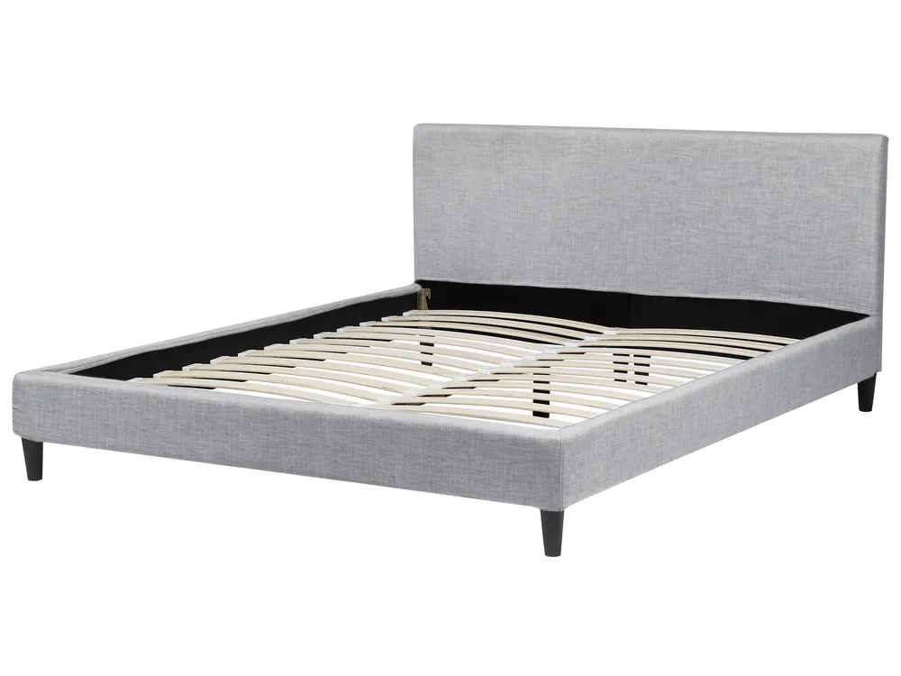 Bed Fabric FITOU 160 x 200 cm (EU King Size) Light Grey_875256