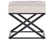 Footstool MURDO Faux Leather Beige_949039